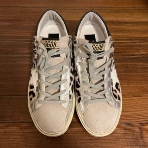 Golden goose cheetah print sneakers